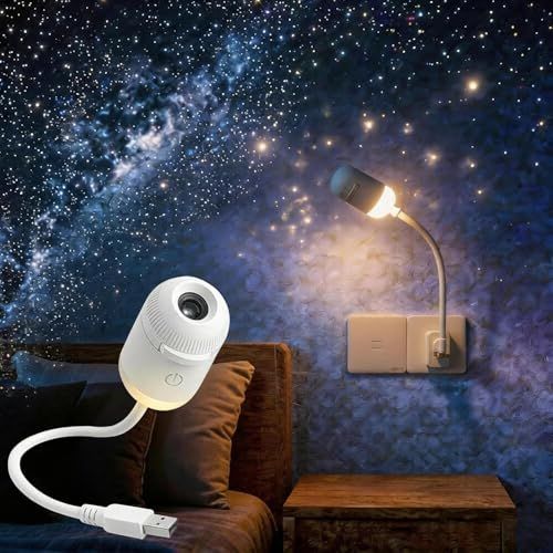 【2026新登場】プラネタリウム 家庭用 スタープロジェクター 2in1 星空ライト ナイトライト 360°回転 調光可能 USB給電 小型 ポータブル 天井/壁/車中泊/寝室 雰囲気作り 間接照明 子供/大人 プレゼント [並行輸入品]koe