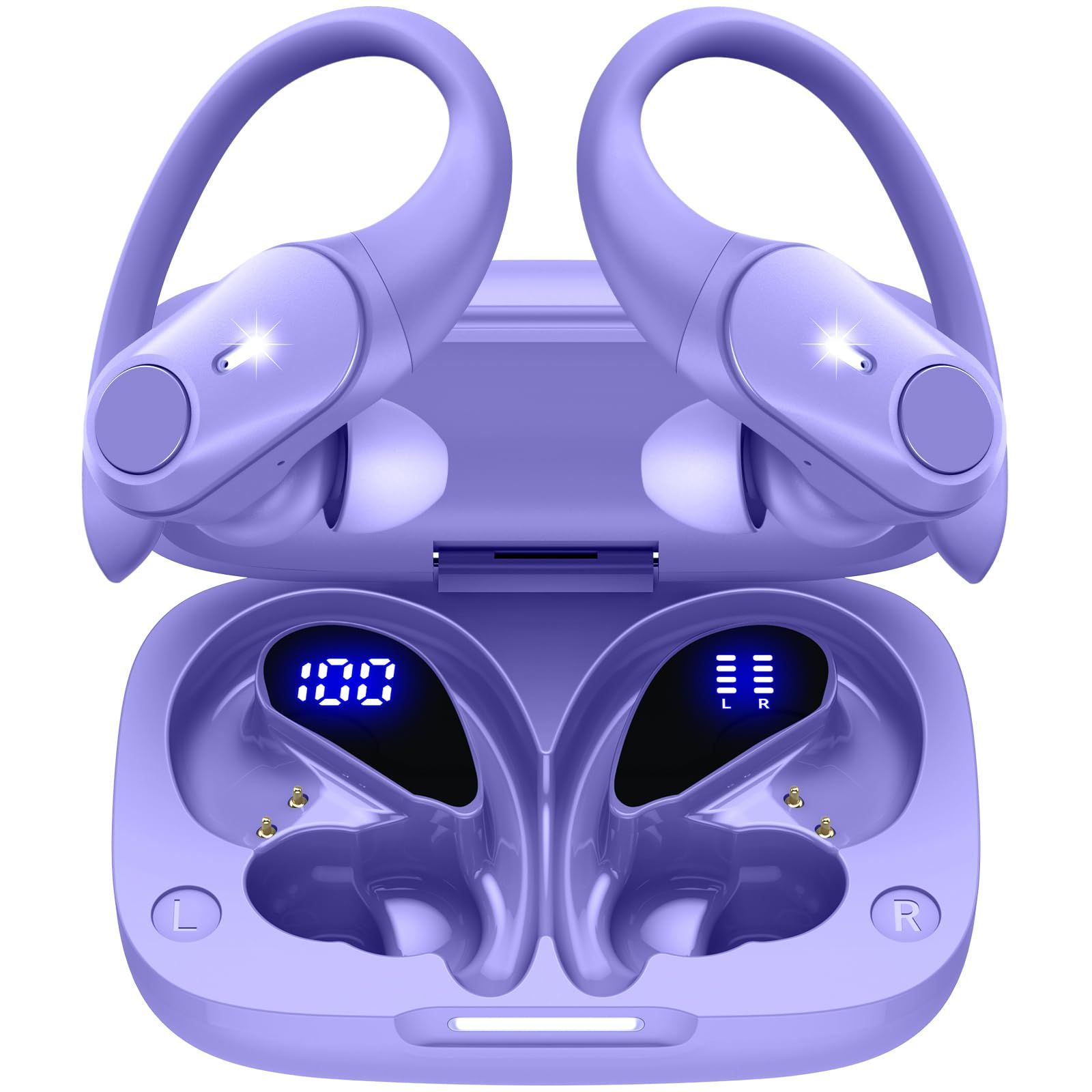 GOLREX イヤホン bluetooth ワイヤレスイヤホン 耳掛け式 ぶるーとゅーす イヤフォン 最大40時間再生 Hi-Fi音質 AAC対応 LEDディスプレイ 物理ボタン誤操作なし 落ちない 快適装着感 ランニング スポーツ IPX7防水 片耳/koe｜その他