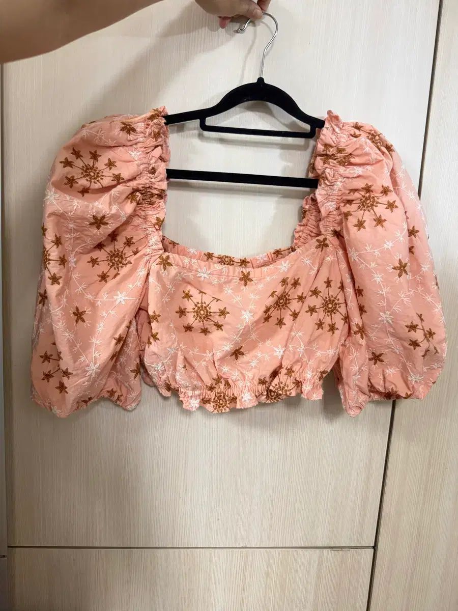 ZARA ザラ パータン クロップド ブラウス