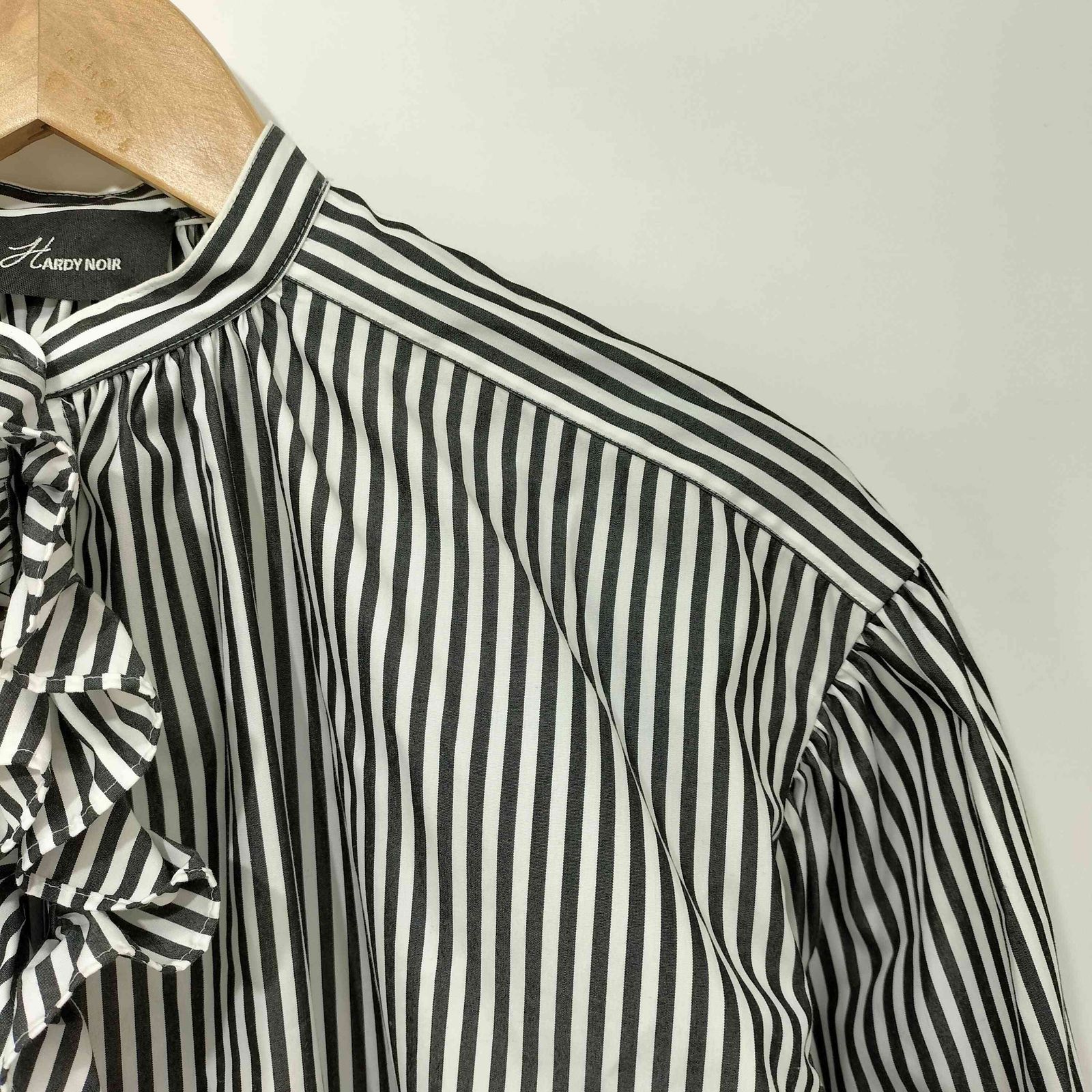 アルディーノアール HARDY NOIR Long Stripe Frill Blouse ロンスト 