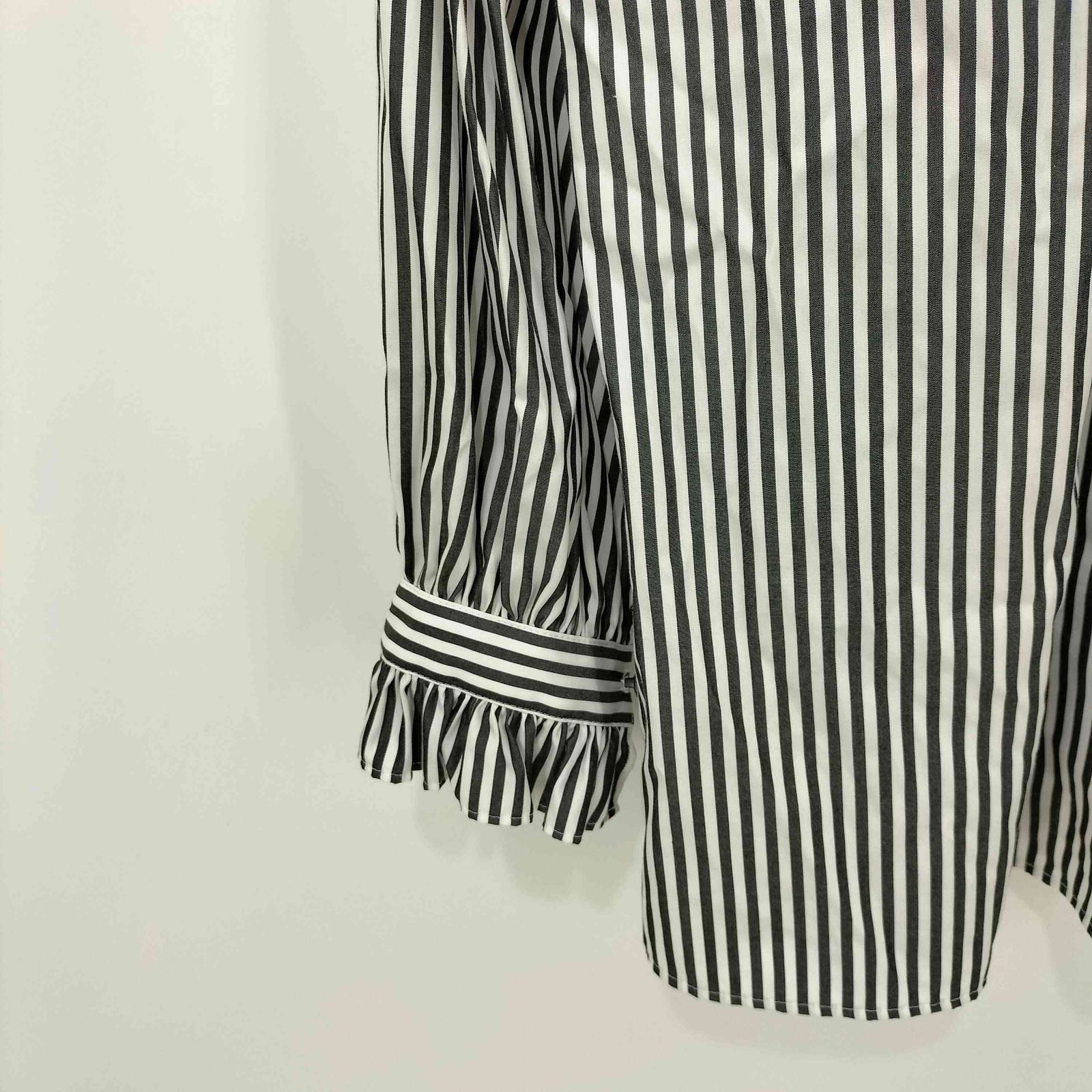 アルディーノアール HARDY NOIR Long Stripe Frill Blouse ロンスト 