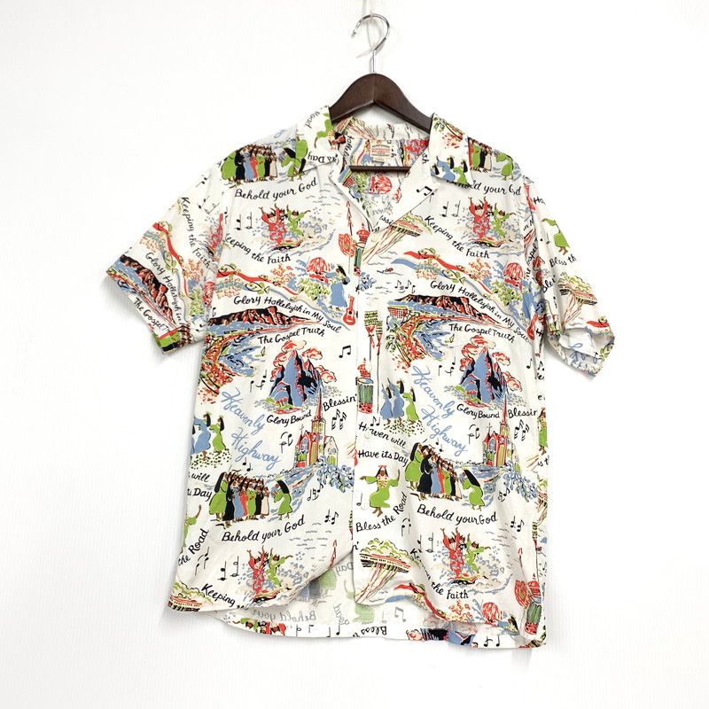 【中古品】 COOTIE PRODUCTIONS クーティー プロダクションズ S S ショートスリーブ NUNS ON VACATION SEASHORE SHIRT ナンズ オン バケーションシーショアシャツ 【142-260531-ya-11-izu】
