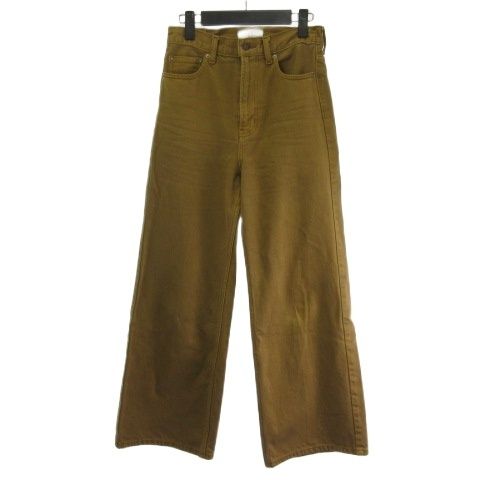 ミラオーウェン Mila Owen 26SS 09WFP261100 バギーフレアデニム 12oz キャメル 38