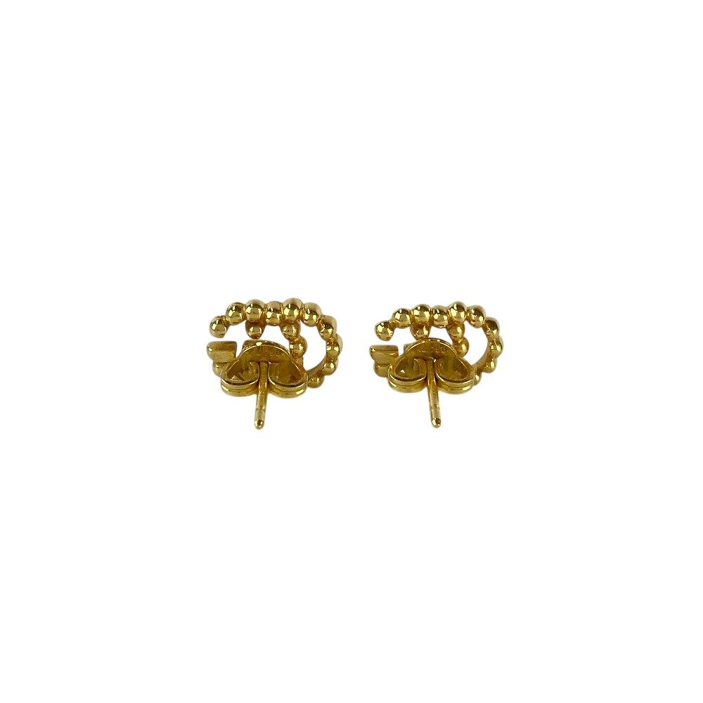 グッチ □美品□ インターロッキング G ピアス アクセサリー イエロー