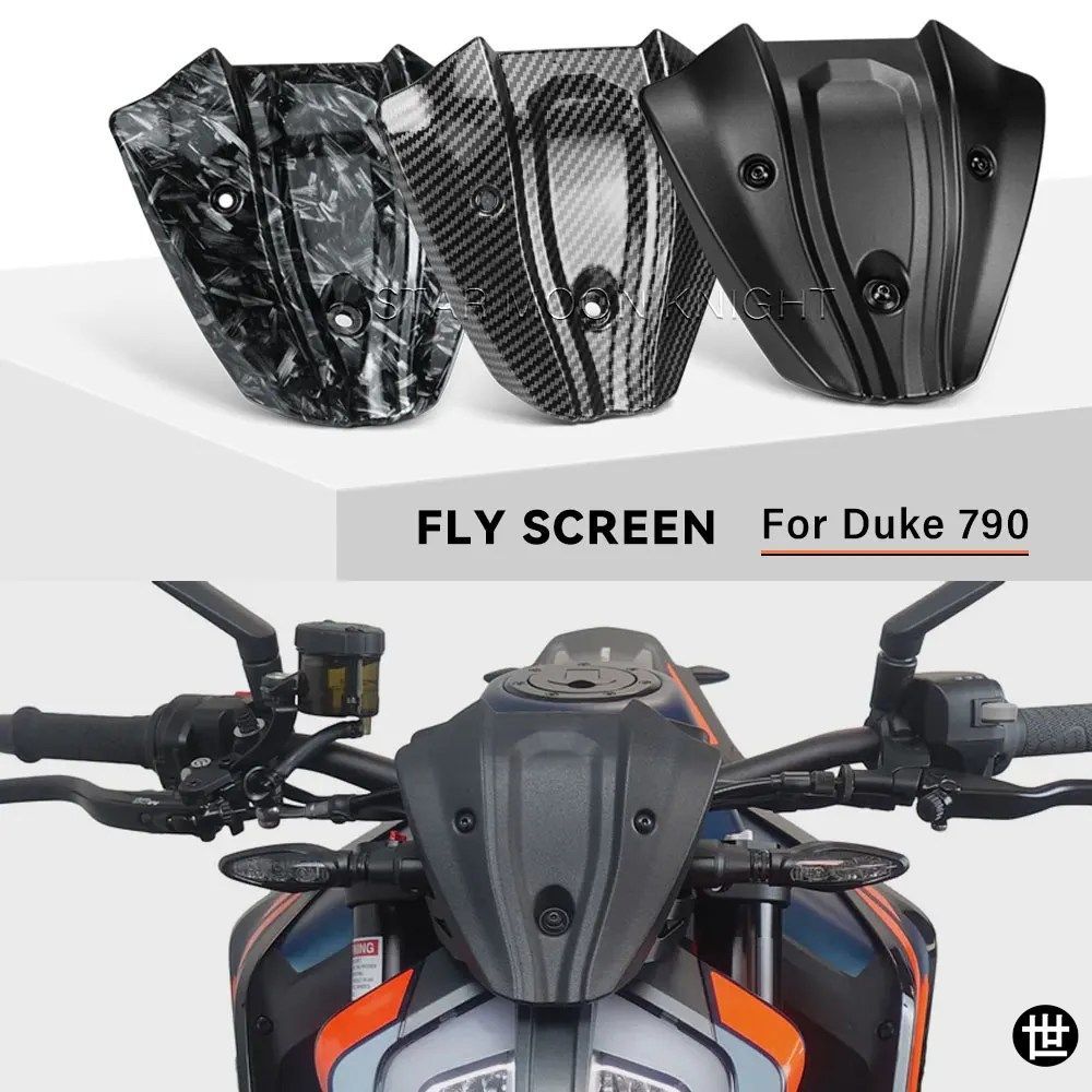 DUKE 790 2018-2023 - 25用ミニウインドシールドフロントデフレクターフェアリングオートバイアクセサリー