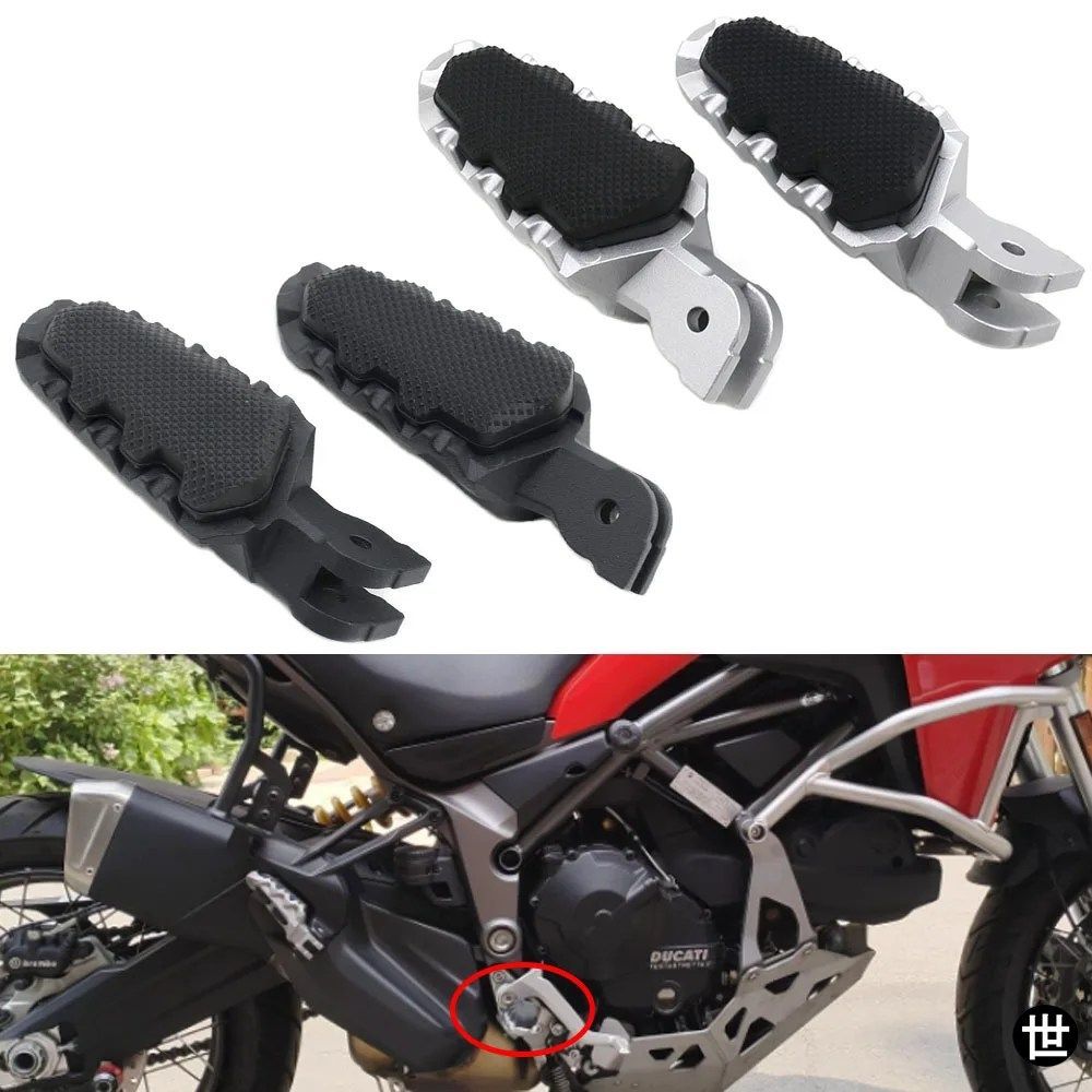 DUCATI HYPERMOTARD 821 MULTISTRADA MTS 950 1260 1200 用バイク フロントフットレスト/フットペグ/ペダル