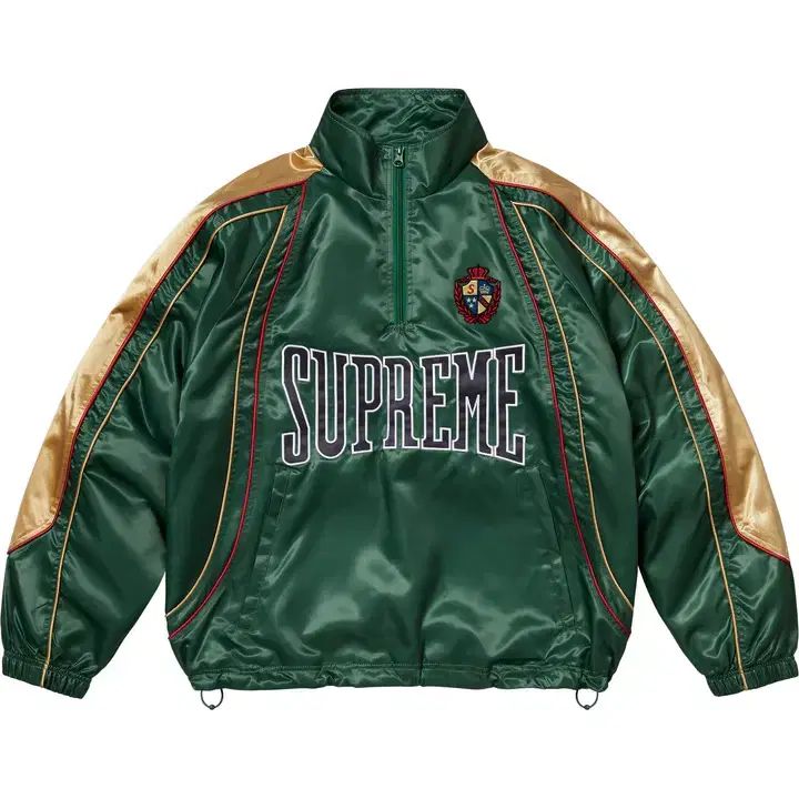 正規品 Supreme サテン パイピング プルオーバー L XL 2XL グリーン 
