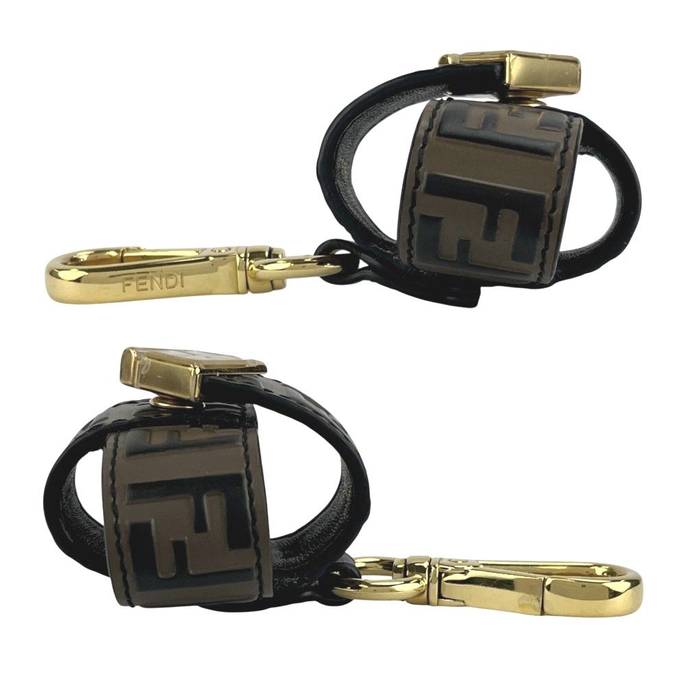 フェンディ □美品□ FF ダイヤモンド イヤホンケース レザー GP