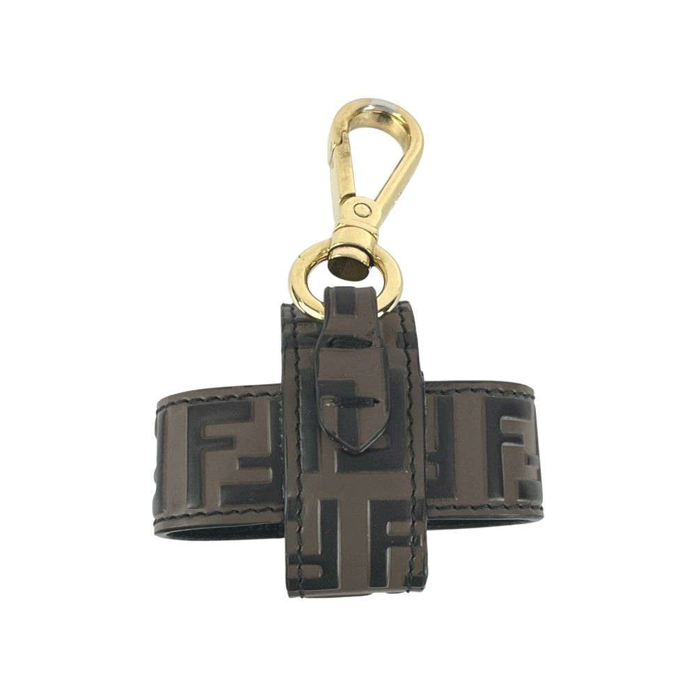 フェンディ □美品□ FF ダイヤモンド イヤホンケース レザー GP