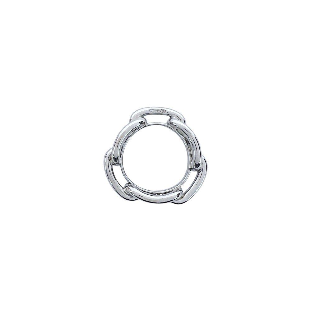エルメス □美品□ スカーフリング レガート 90 シルバー SS 箱