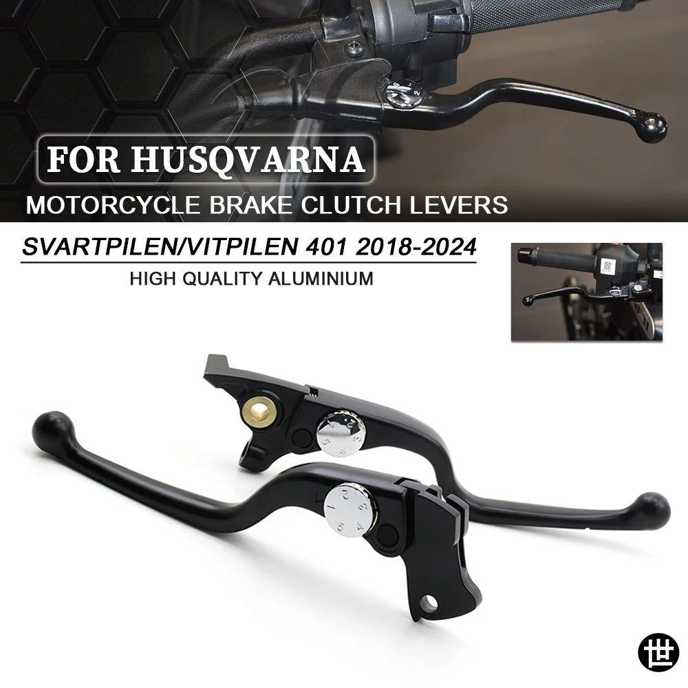 ハスクバーナ VITPILEN 401 SVARTPILEN 401 2018-2024 オートバイブレーキレバークラッチレバー制御ハンドル