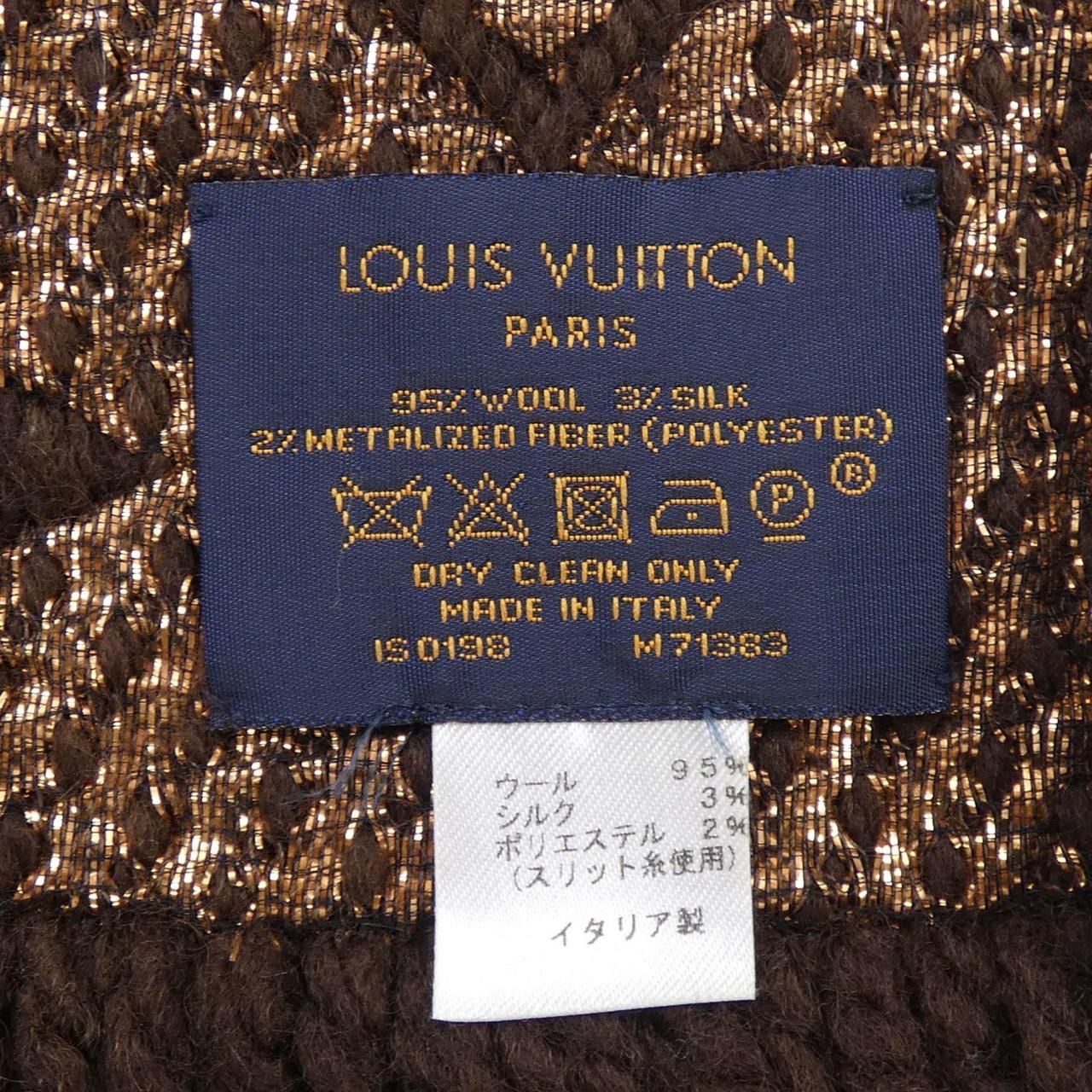 ルイヴィトン LOUIS VUITTON エシャルプ ロゴマニア シャイン M71383