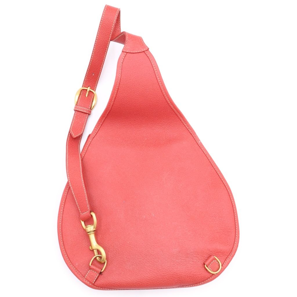 GUCCI (グッチ) ホースビットワンショルダーバッグ スウェード レッド
