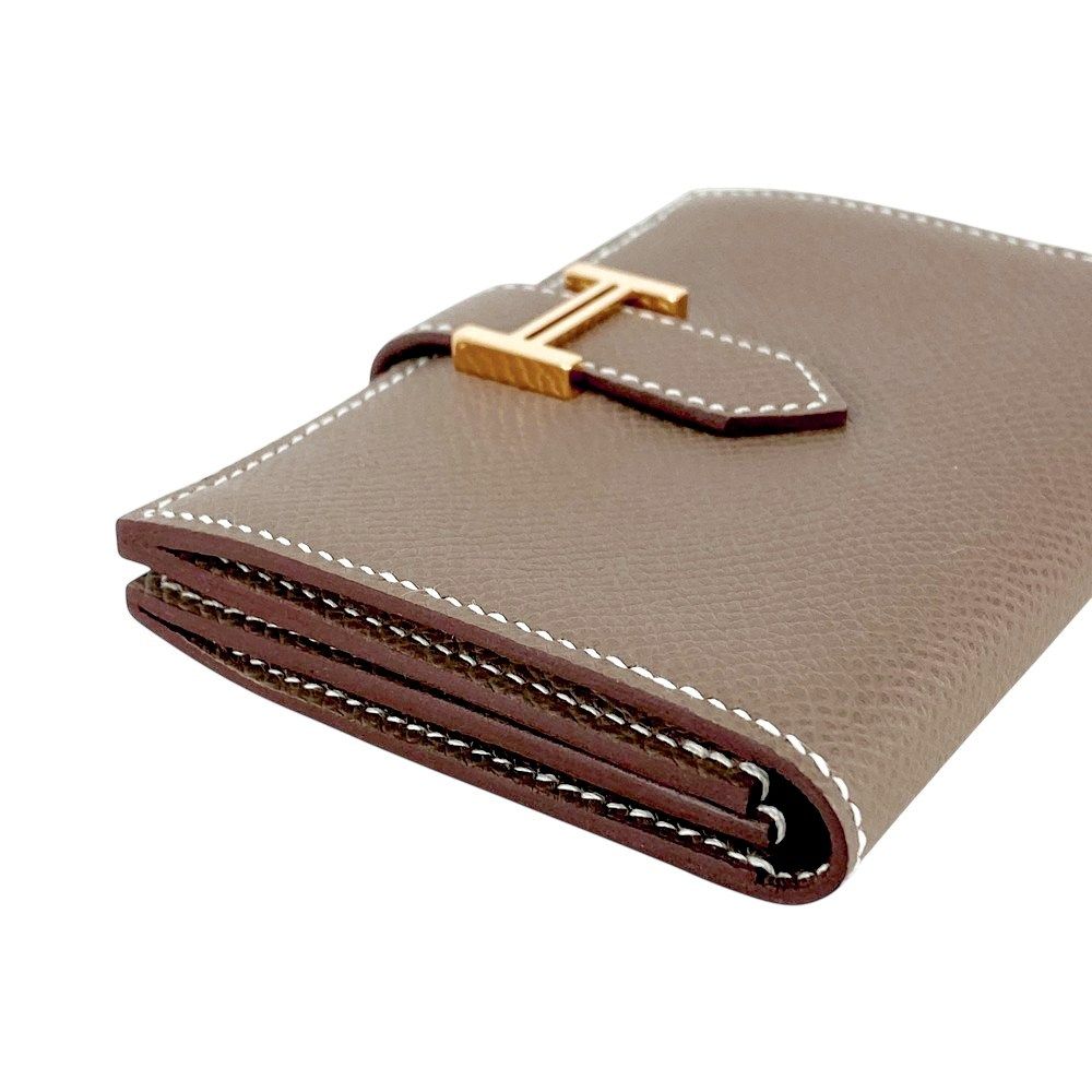 【極美品】エルメス ベアンミニ カードケース エトゥープ 名刺入れ A765 エルメス □美品□ ベアンミニ カードケース 名刺入れ エプソン
