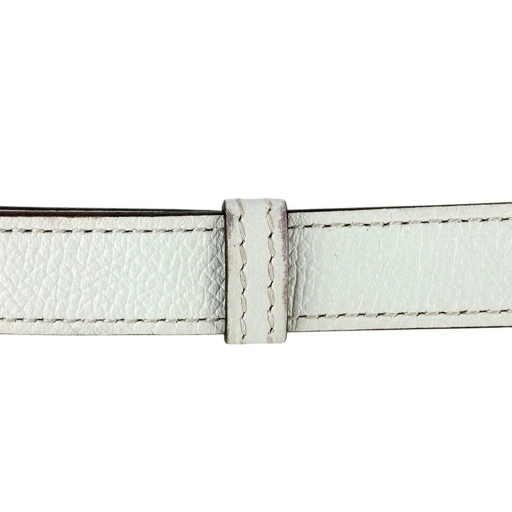エルメス □美品□ ケリー ベルト 18 ファッション エプソン ホワイト
