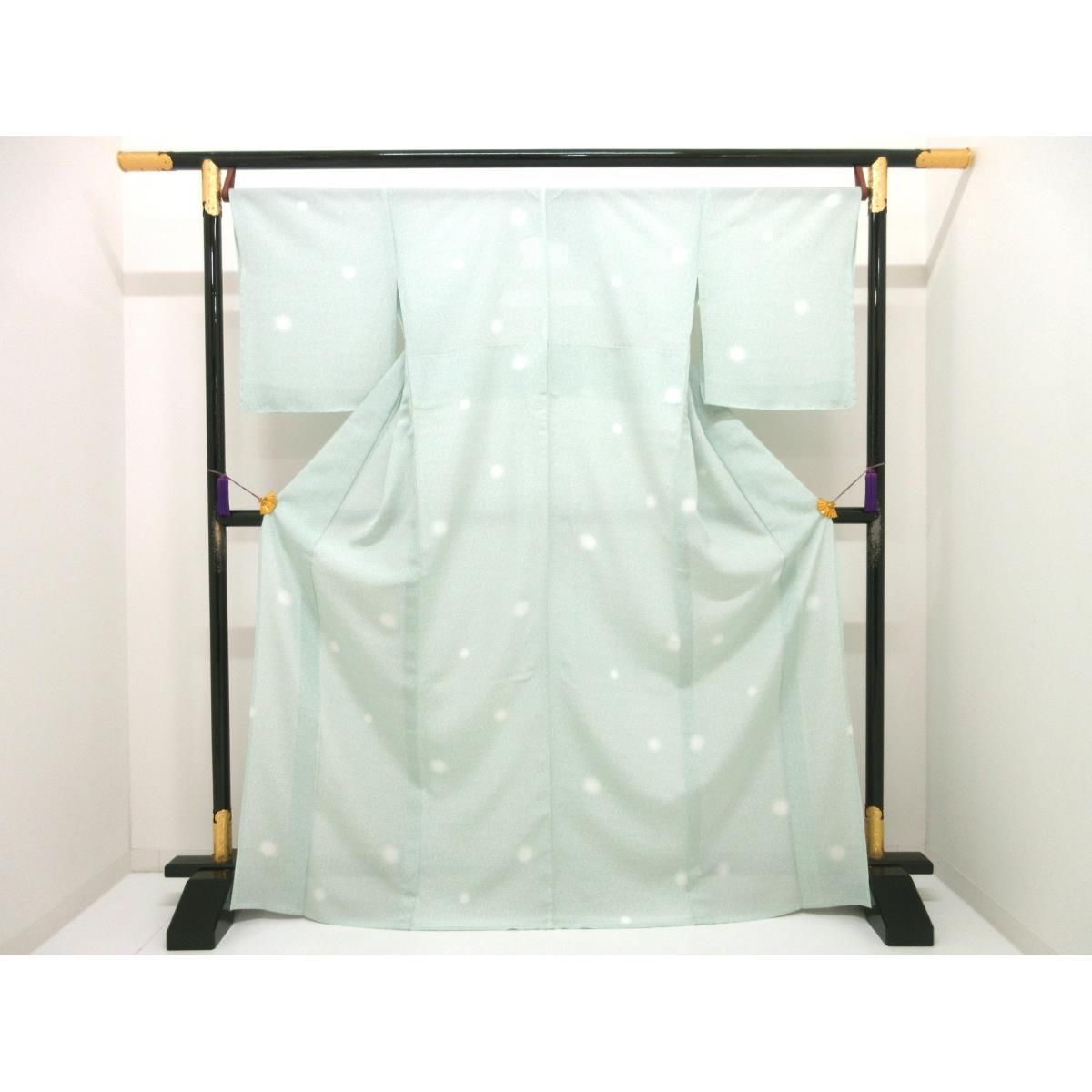 【新品】単衣　駒絽小紋