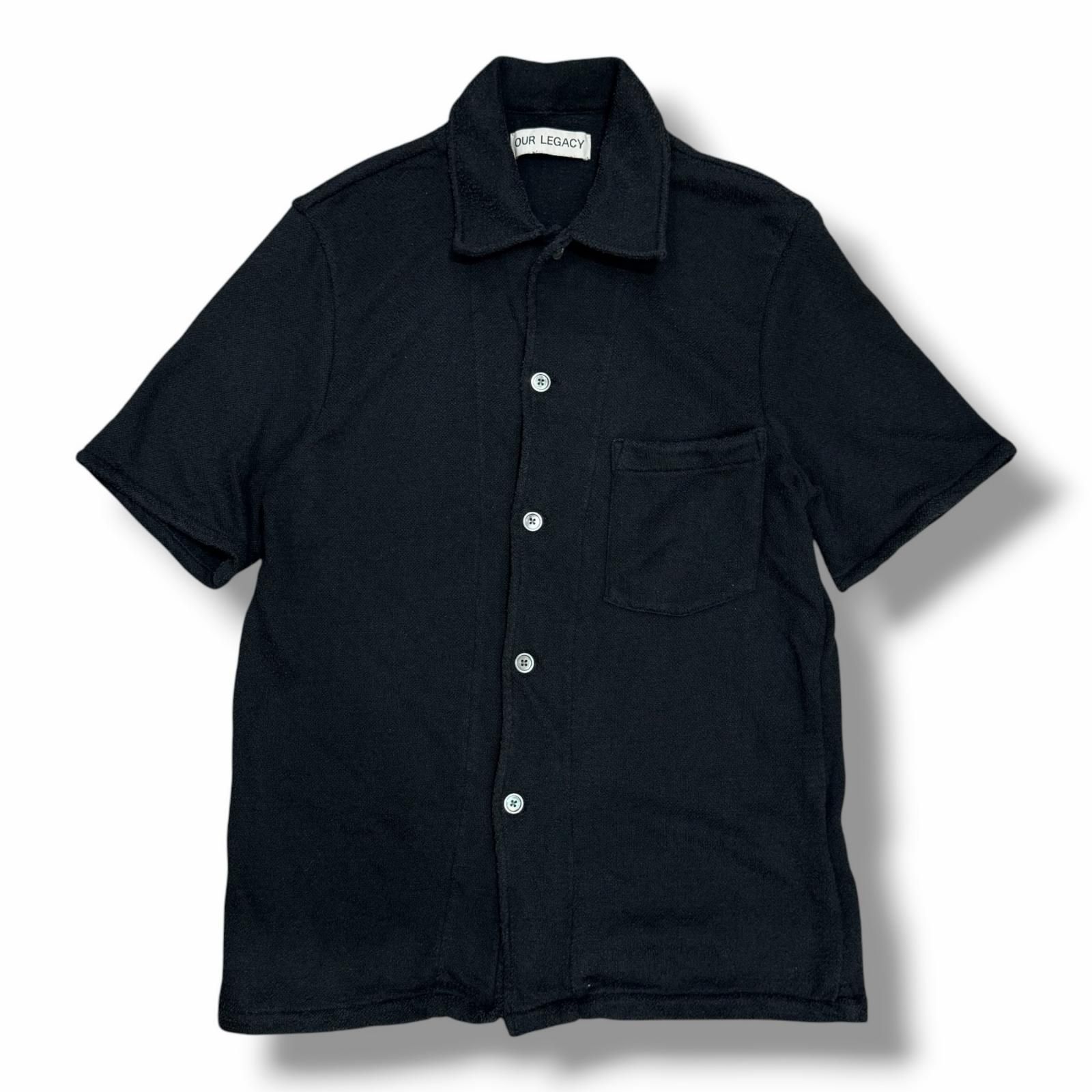 Our Legacy Box Shirt Short Sleeve ボックスショートスリーブシャツ アワーレガシー M2202BB ブラック 44 （13489M）