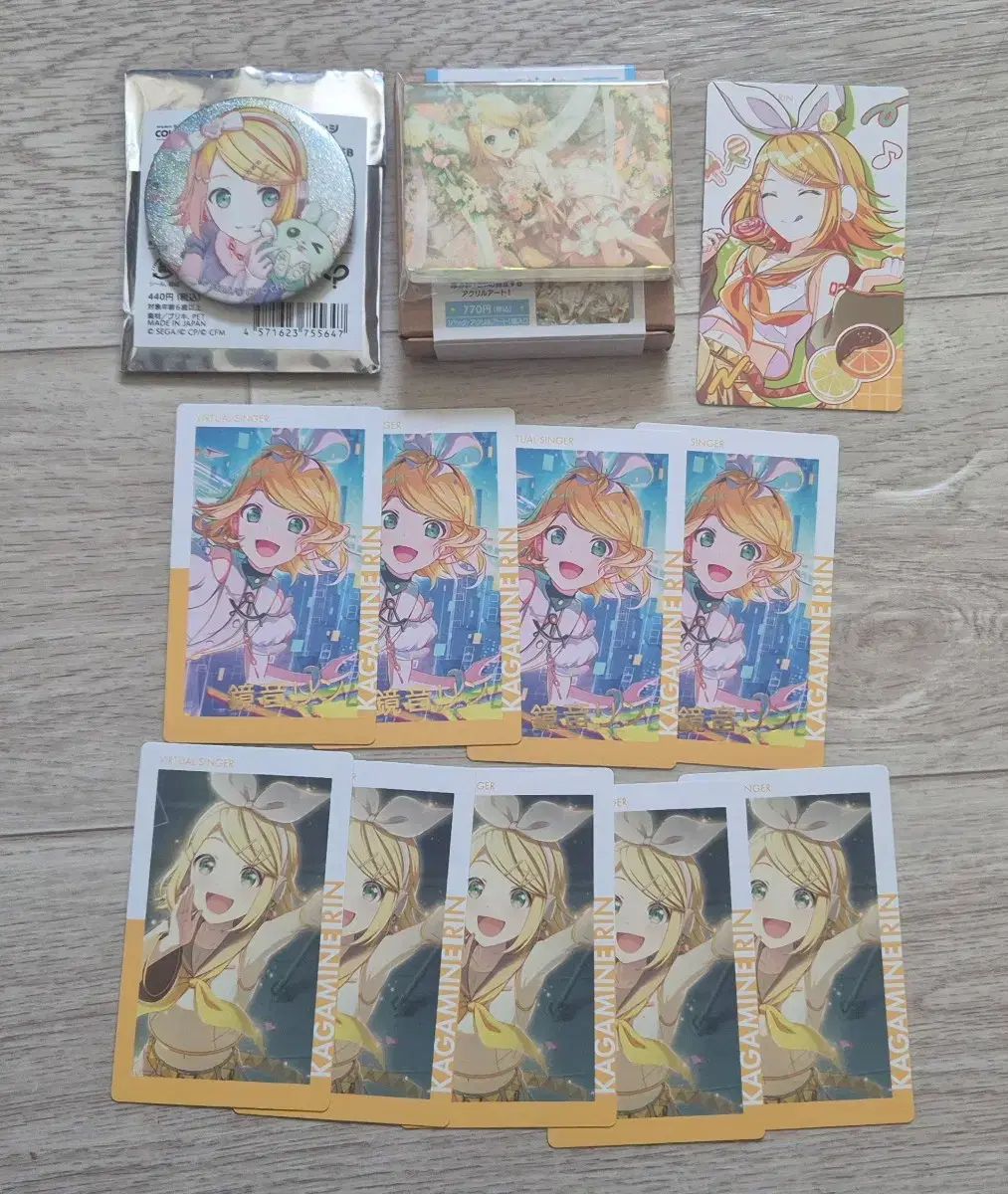 プロジェクトセカイ プロジェクトセカイ カラフルステージ！ 鏡音 린 ePickカード ノーブルアート 缶バッジ