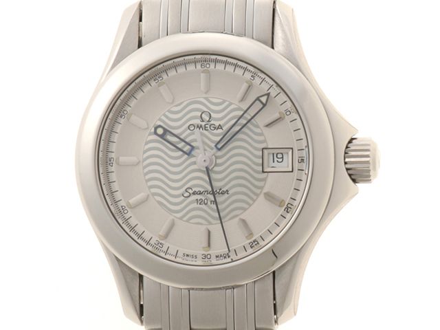 OMEGA オメガ シーマスター120 2581.31 腕時計 ステンレス クオーツ シルバー文字盤 レディース【中古】471