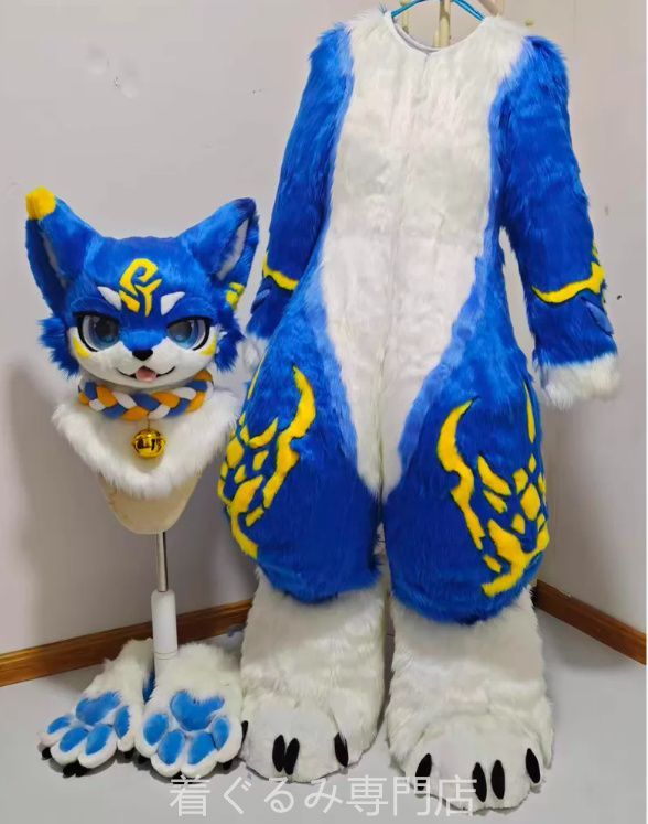 犬　猫　着ぐるみ ヘッド全頭　ヘッド ケモノ ファースーツ ぬいぐるみ コスプレ コスチューム Kurumi 一点物 C308