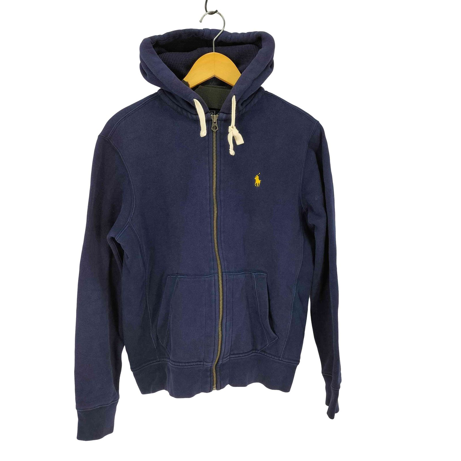 ポロラルフローレン POLO RALPH LAUREN ワンポイント ポニー フード裏地サーマル ジップパーカー メンズ import:M