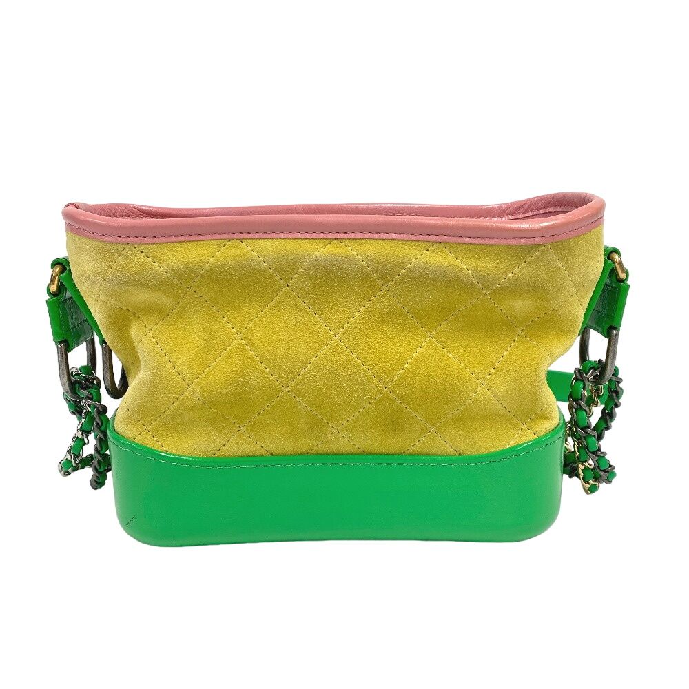 CHANEL/シャネル ガブリエル ドゥ シャネル チェーンショルダー ココマーク スエード ショルダーバッグ イエロー レディース ブランド