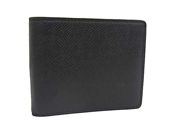 LOUIS VUITTON ルイヴィトン 二つ折り財布 ポルトフォイユ パンス M62978 ノワール(ブラック)系 タイガ メンズ 美品