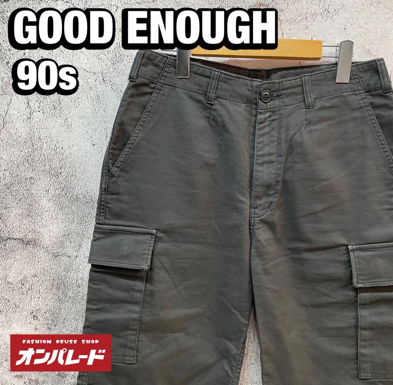 90s GOOD ENOUGH グッド イナフ ビッグロゴ ショーツ ハーフパンツ