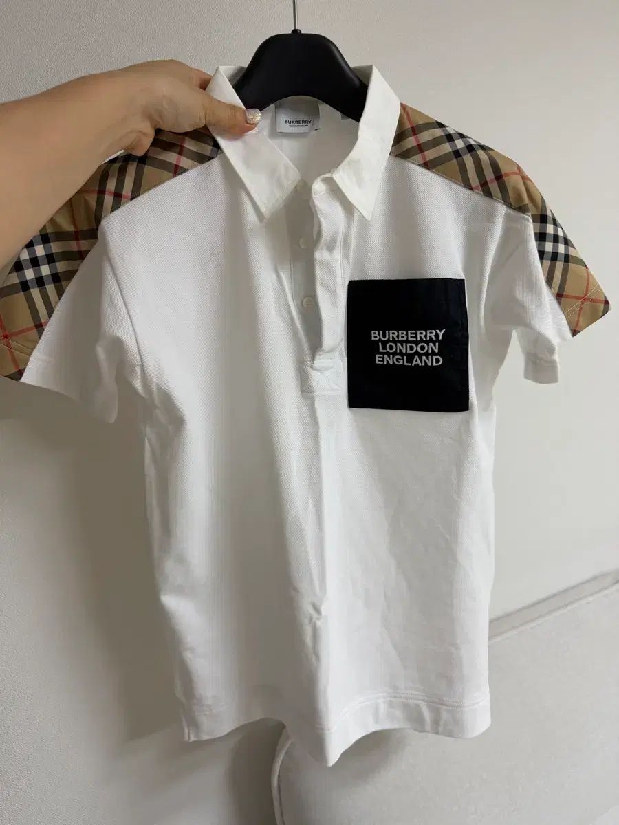 バーバリー チェック カラーTシャツ 14y