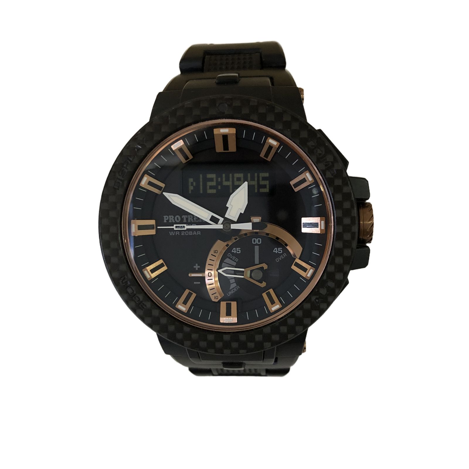 CASIO カシオ プロトレック カーボンベゼル採用スペシャルモデル PRW-7000X-1JR ブラック 腕時計 メンズ 中古 T11132278