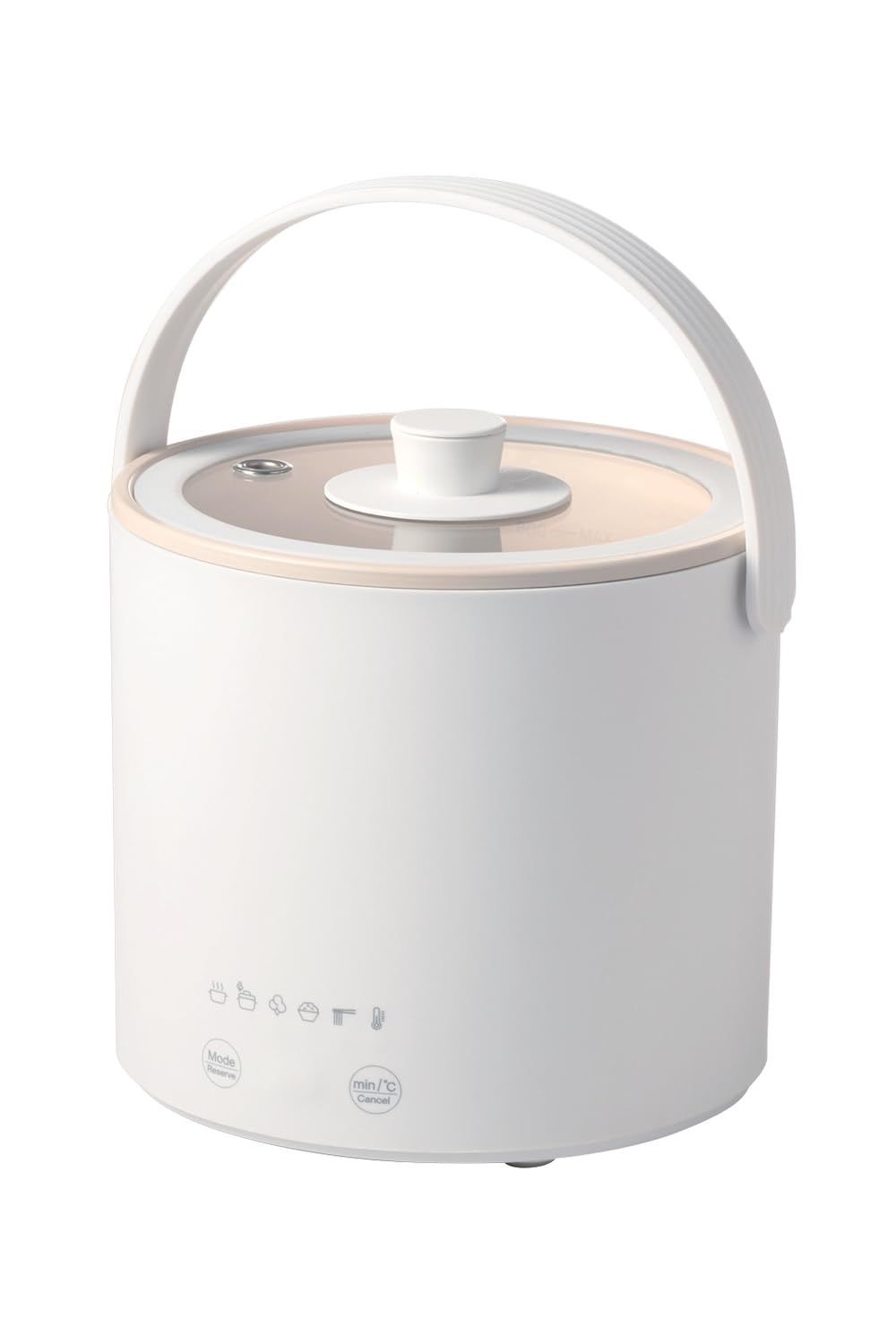エレコム 保温調理鍋 800mL 1台6役【低温調理/蒸す/1合炊飯/煮る/煮込む/茹でる】 タイマー機能 コンパクト 蒸し皿付き ガラス蓋付き Hot a la Pot 卓上鍋 多機能調理なべ ケーブル長1.5m ホワイト HAC-HEP0 ce851358