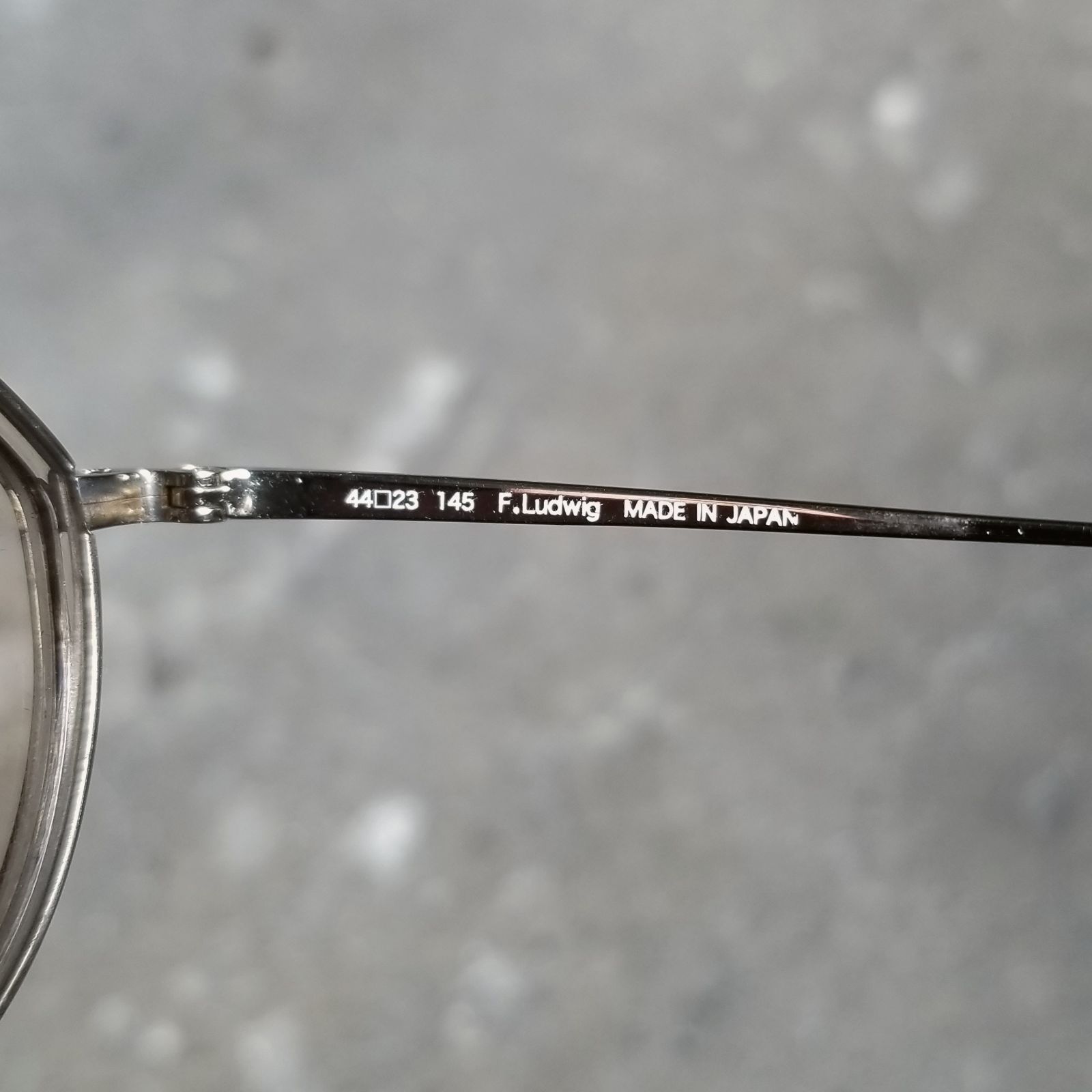 YUICHI TOYAMA. U-136 F.Ludwig 01（White gold/Clear brown）44□23-145 ユウイチ トヤマ 眼鏡 サングラス クラウンパント