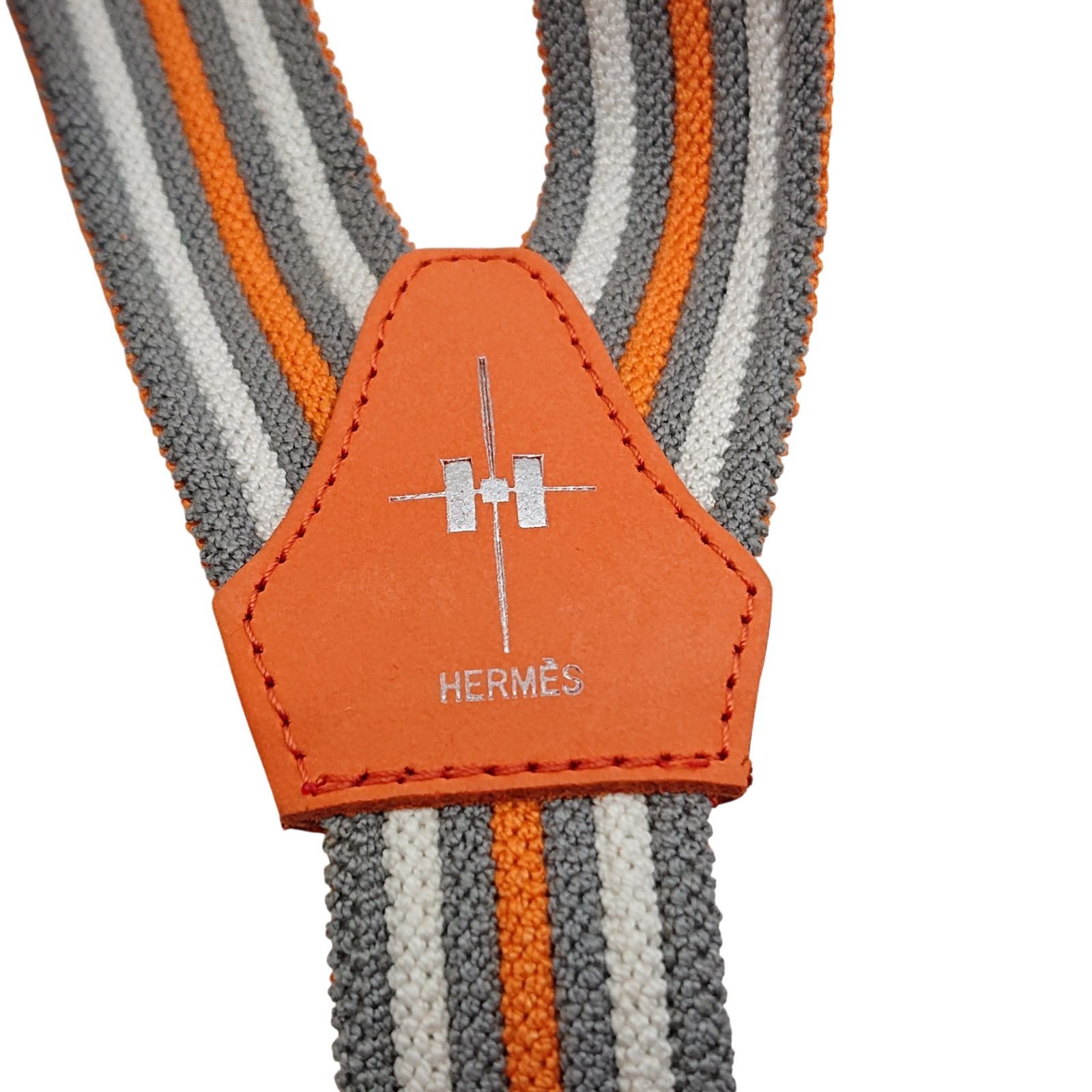 美品】HERMES エルメス 銀座店オープン記念 サスペンダー Bretelles