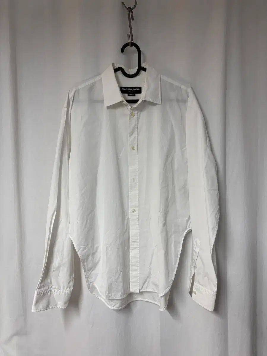 バレンシアガ 17ss ディープ サイド スリット シャツ