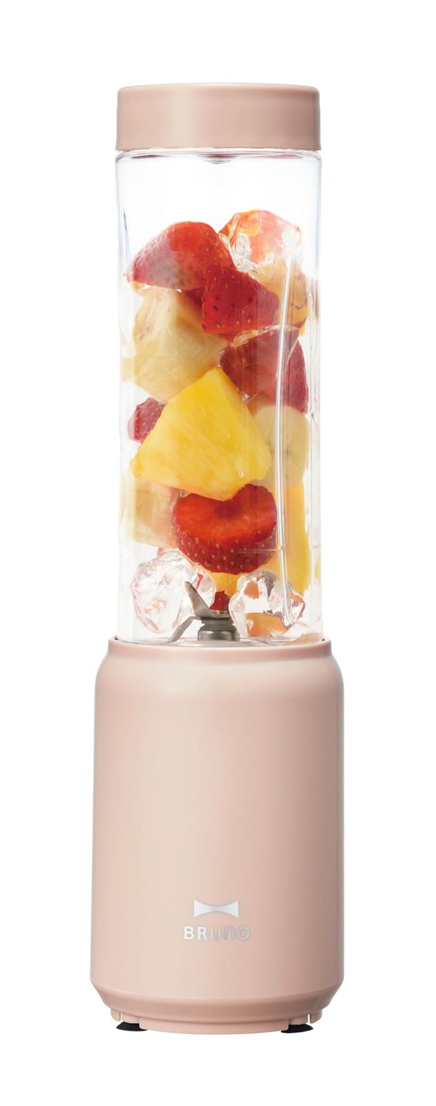 BRUNO ブルーノ ブレンダー ボトル ミニ ボトルブレンダー 氷も砕ける スムージー ミキサー コンパクト 280ml ギフト お祝い ピンク ベージュ BOE073-PBEpms 34c3b87f