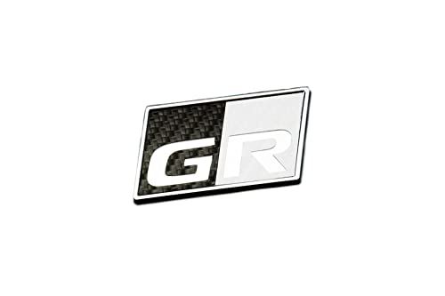 Grazio&Co. GRヤリス カーボンルックGRプレート フロント用 TYPE-C BK*WH(沖縄・離島の方不可) 219a6168