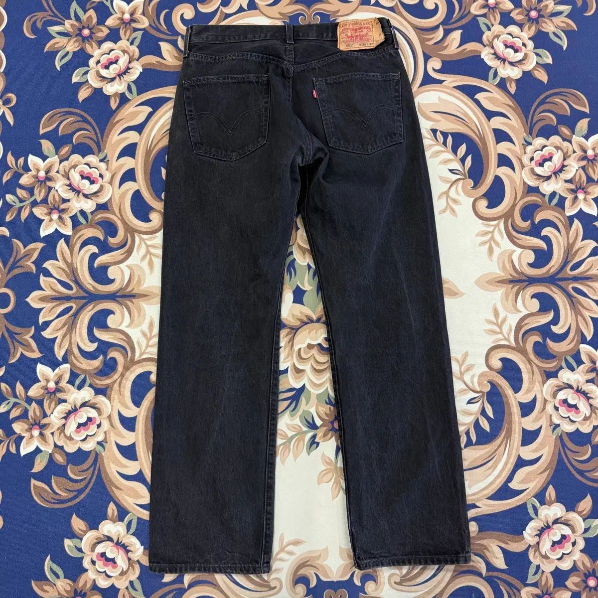 (34)00年代 リーバイス Levis 501 ブラックデニムパンツ
