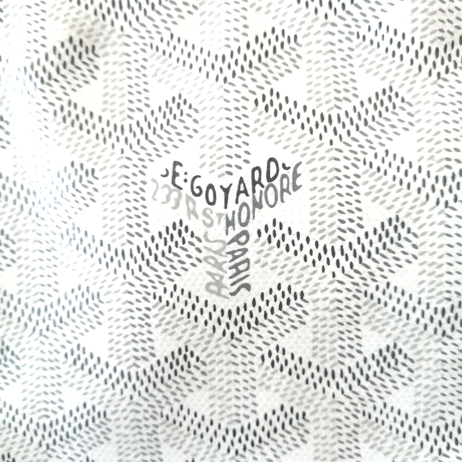 美品 GOYARD ゴヤール ポーチ セナ ミニポーチ ホワイト 436 - メルカリ