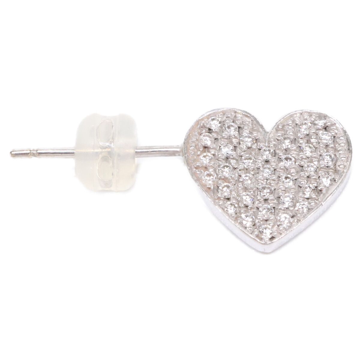 Bijou de M ビジュードエム MIO HARUTAKA K18WG メレダイヤモンド 0.16ct ハート横向き 左針 Bijou de M ビジュードエム MIO HARUTAKA K18WG メレダイヤモンド 0.16ct ハート横向き 左針