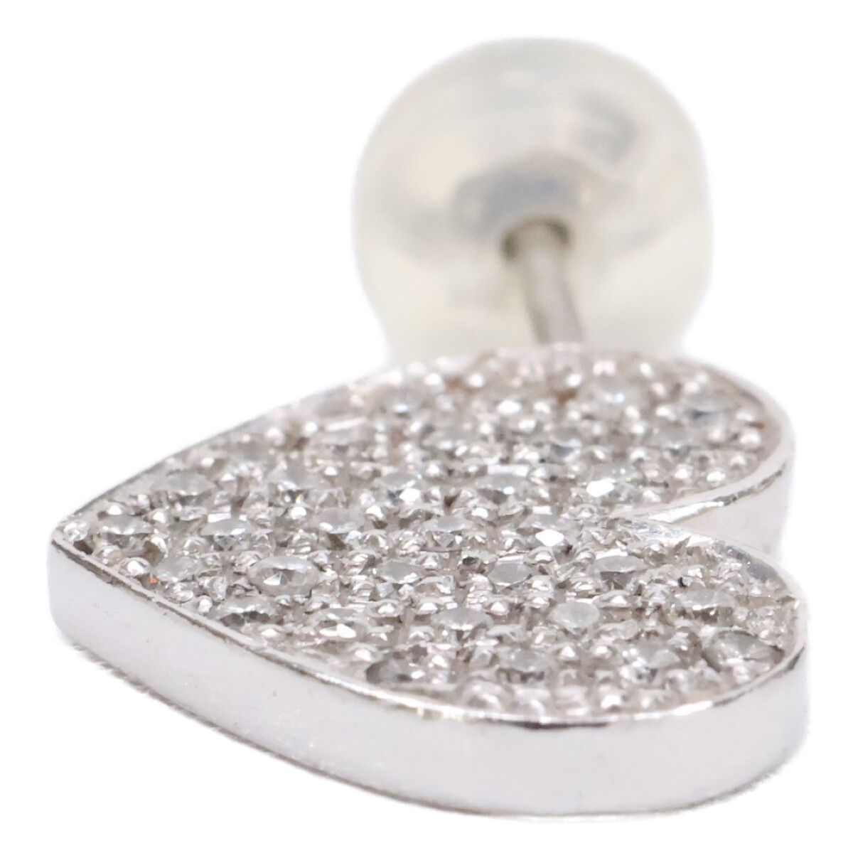 Bijou de M ビジュードエム MIO HARUTAKA K18WG メレダイヤモンド 0.16ct ハート横向き 左針 Bijou de M ビジュードエム MIO HARUTAKA K18WG メレダイヤモンド 0.16ct ハート横向き 左針