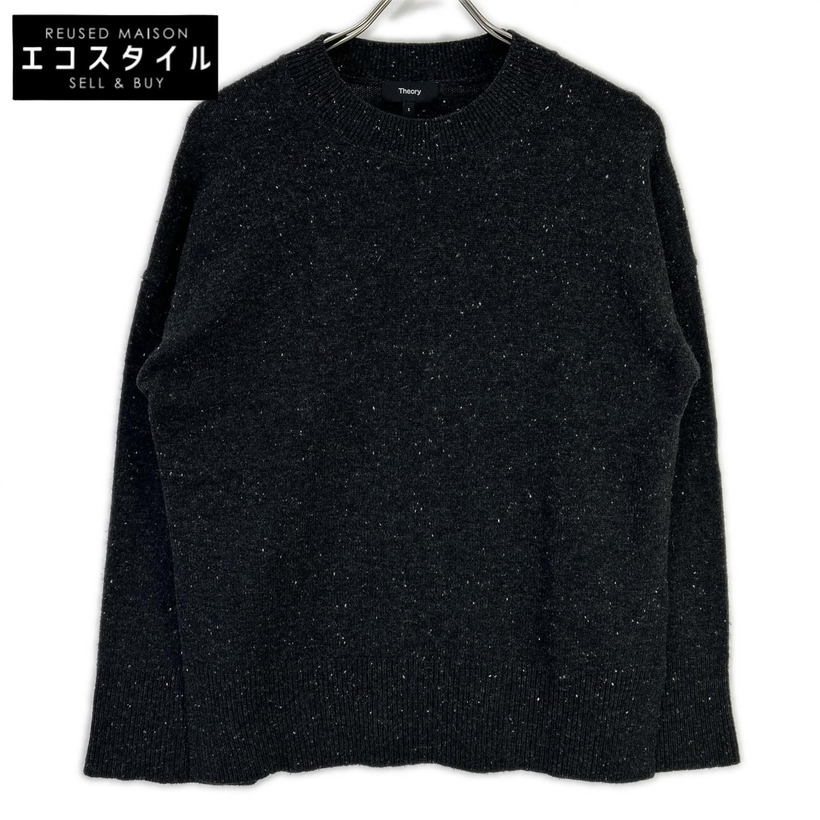Theory　セオリー　3401701 23AW ブラック WOOL CASHセーター　S