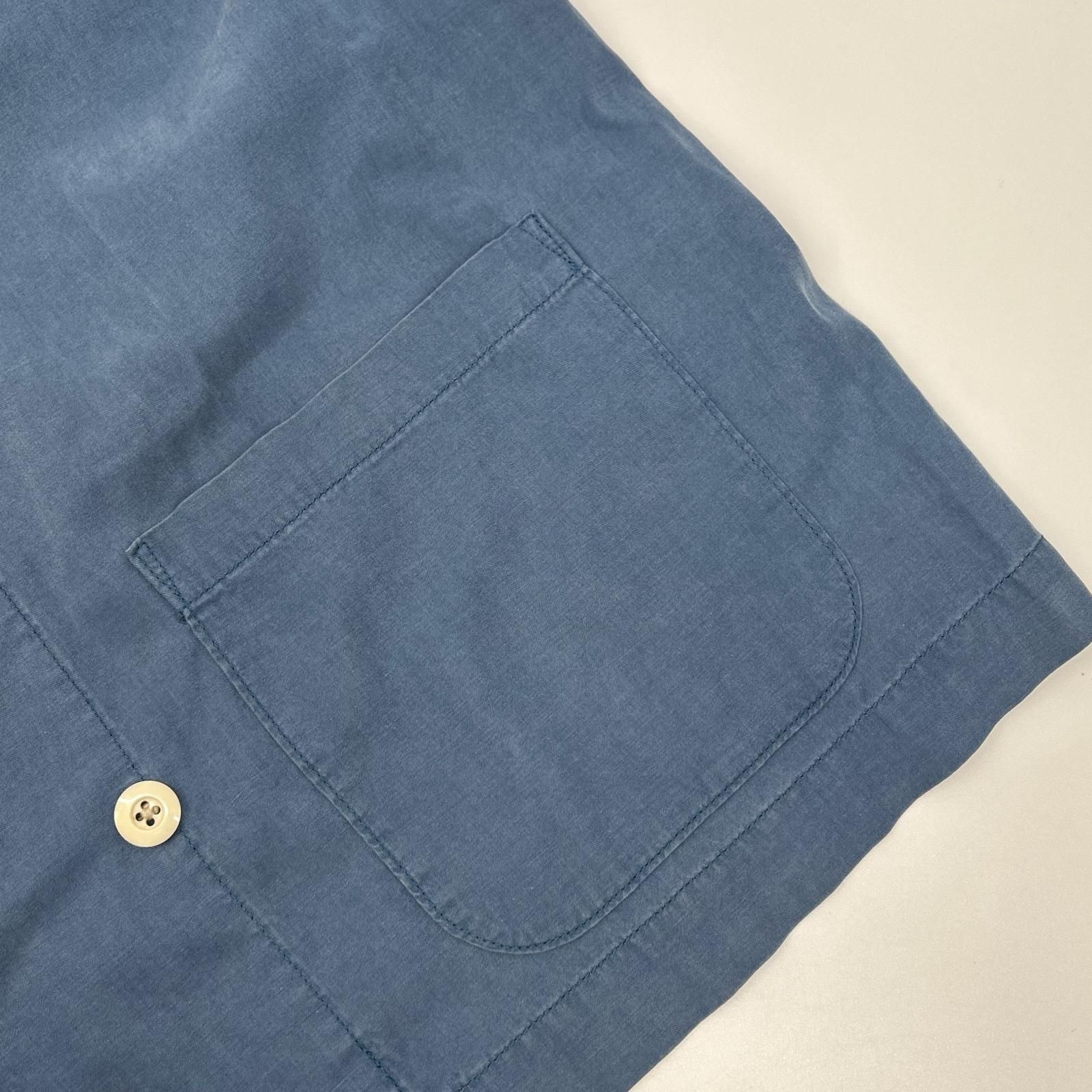 Porter Classic ポータークラシック ブルー 8B シャツジャケット X L Porter Classic ポータークラシック ブルー 8B シャツジャケット X L