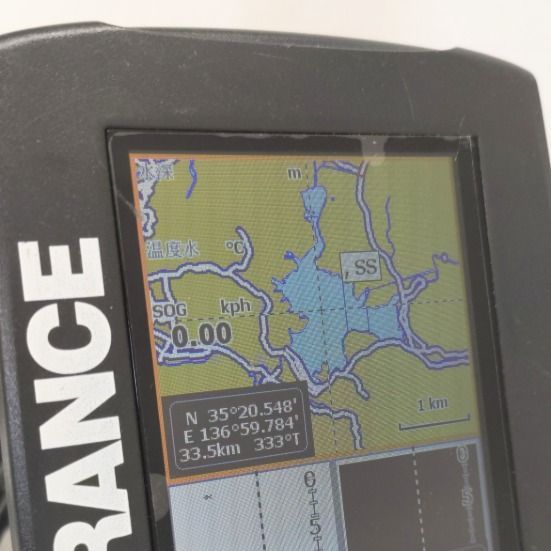 ローランス エリート 4HDI（01）魚群探知機　魚探　湖沼MAP　ブラックバス　レンタルボート　ワカサギ　琵琶湖　入鹿池