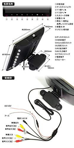 【2025 新型】 スロットインで出し入れラクラク IPS液晶搭載で 大画面11.6インチヘッドレストモニター DVDプレーヤー CPRM対応 車載 全視角 1920*1080P タッチボタン USB・TF・HDMI・AV-IN・AV-OUT ffa7a8dc