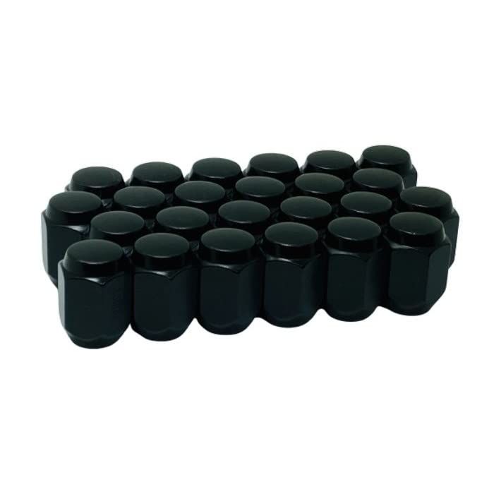 ●ノーブランド● ●ブラック● ●黒色● ●普通サイズ● ●ナット● ●M12 x P1.5 21HEX● ●24個● ●全長:約31mm● ●袋タイプ● ●60度テーパー● ●ハイエース用● ●ランドクルーザープラド用-[社外ホイール用]● 7fbe550c