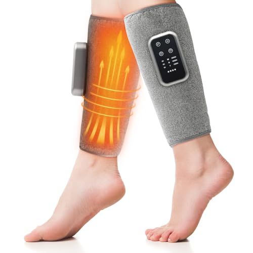 Cueyou ふくらはぎケア【新進化・温熱ケア】 レッグケア ふくらはぎリラックス 空気圧 温熱 3モード 3段階強度 3段階温度 フットケア 太もも 足ケア 操作簡単 サイズ幅調整可 コードレスUSB充電式 家庭用 男女兼用 誕生日 クリス ccaa81ad