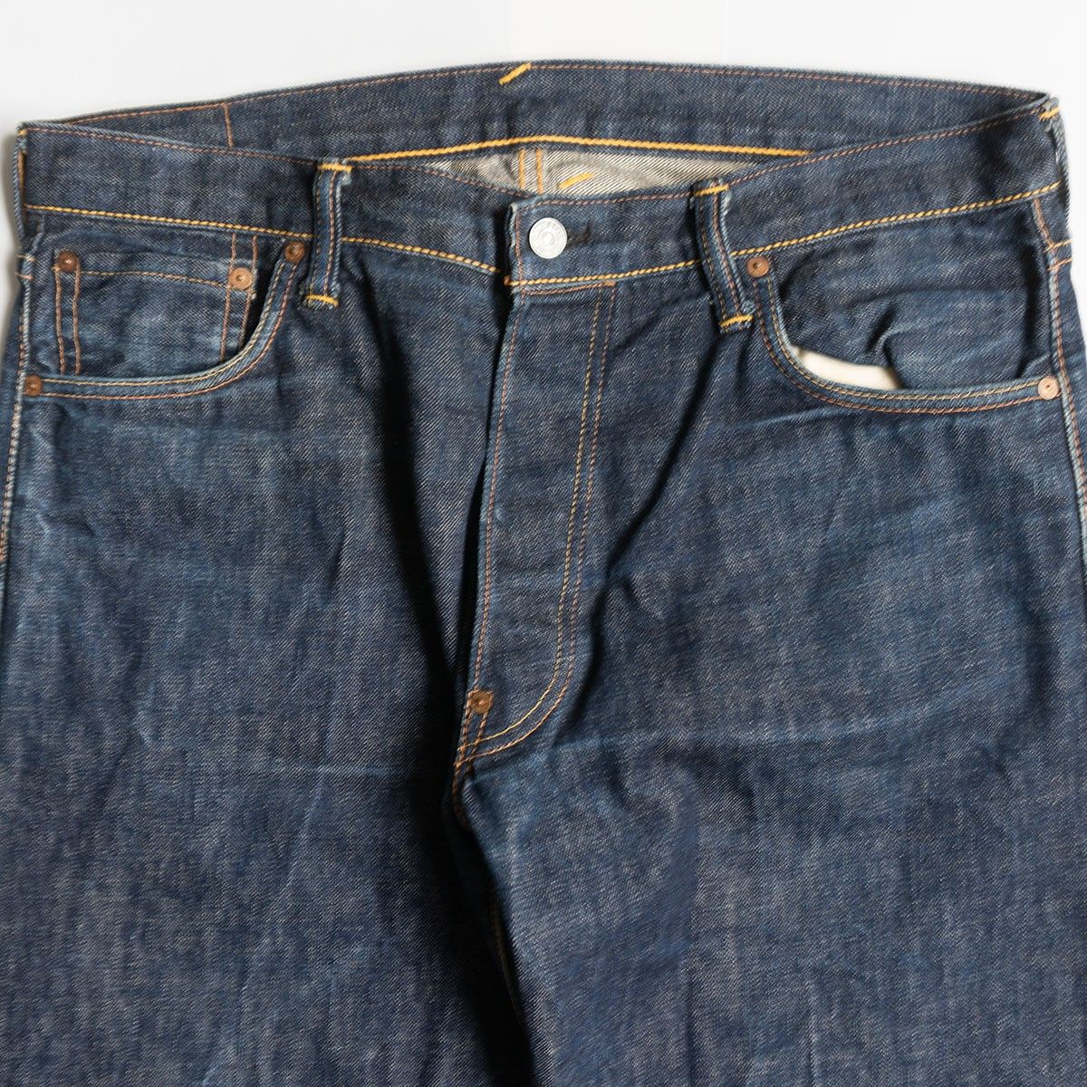 雰囲気抜群/濃紺】EVISU 【LOT.2000 デニムパンツ】36×35 エビス 