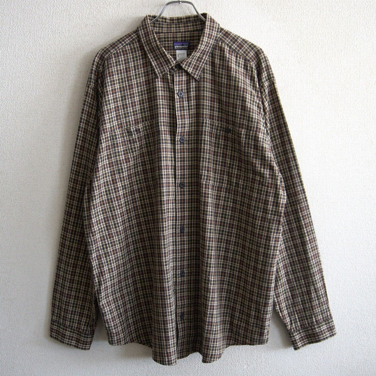 【美品】PATAGONIA【チェック シャツ 53837FA13】 XL パタゴニア オーガニック コットン 26050716
