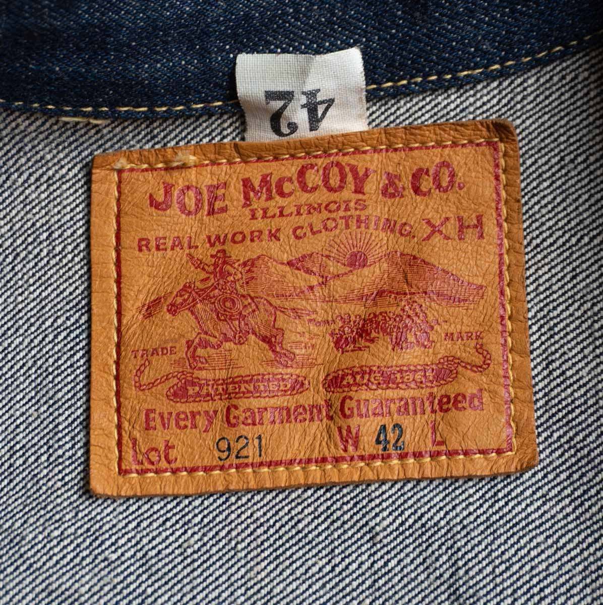 美品/濃紺】JOE McCOY【LOT:921 1ST デニム ジャケット】 42 ジョー