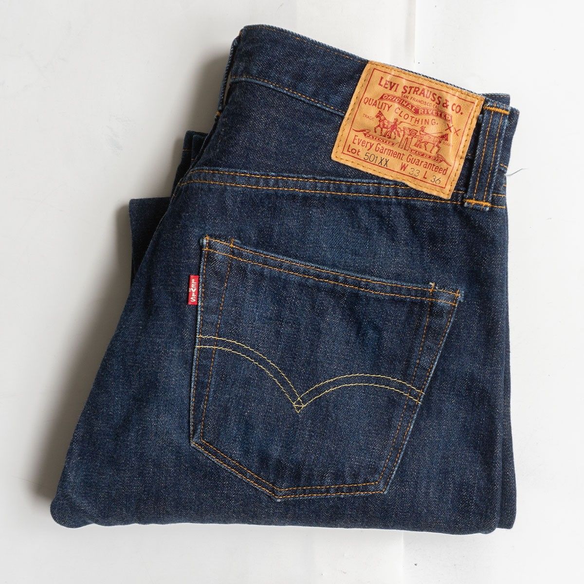 【美品濃紺/バレンシア製】 LEVI'S 【 47501 / 501XX ビッグE デニムパンツ 】33×36 リーバイス 555 アメリカ製 wl 26050746